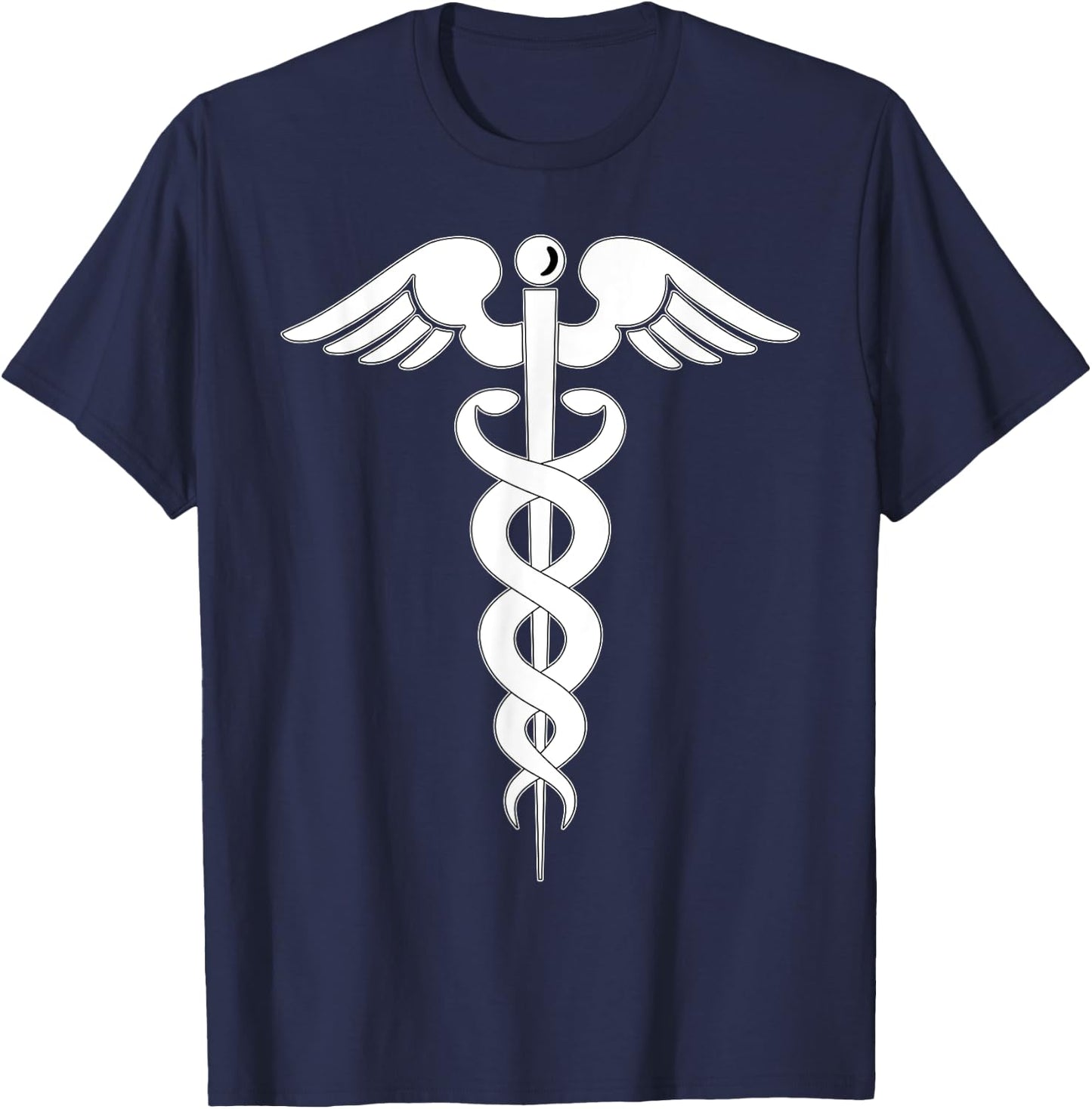Caduceus Medical Symbol - Great Doctor / Nurse Medicine Gift T-Shirt - T-Shirt | Navy
