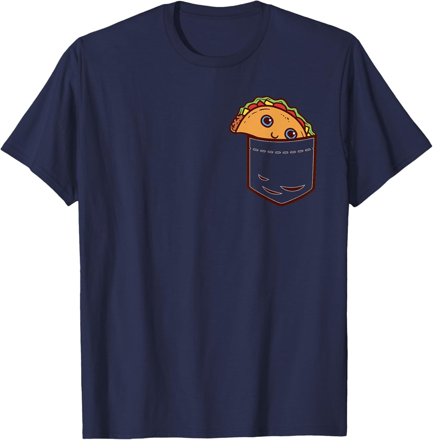 Pocket Taco Tuesday Cinco De Mayo Mexican Food Foodie Lover T-Shirt - T-Shirt | Navy