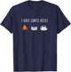 Funny Love Camping Reading Coffee T-Shirt - T-Shirt | Navy