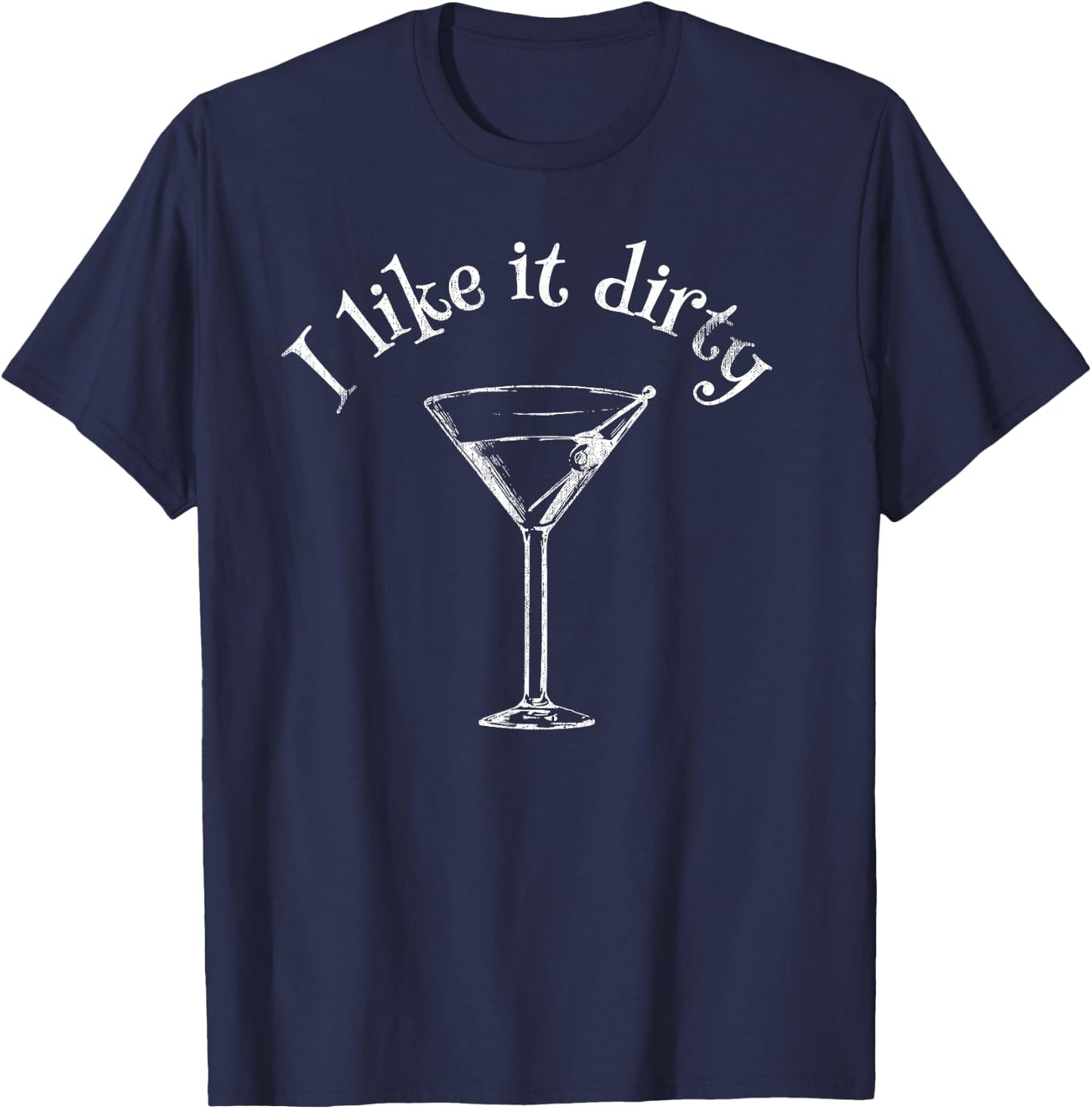 Martini Drink Gift Women Party Wine Beer Graphic Sexy T-Shirt - T-Shirt | Navy