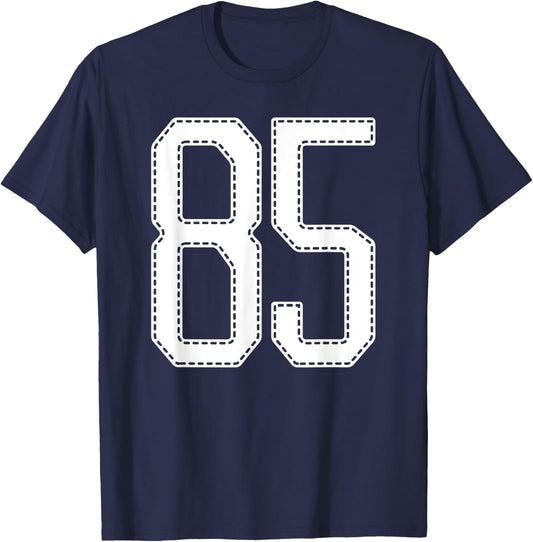 Official Team League #85 Jersey Number 85 Sports Jersey T-Shirt - T-Shirt | Navy