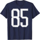 Official Team League #85 Jersey Number 85 Sports Jersey T-Shirt - T-Shirt | Navy