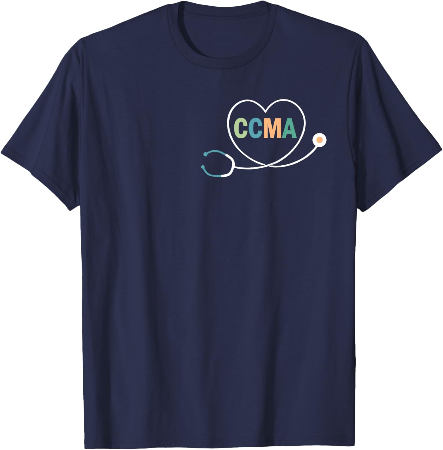 Certified Clinical Medical Assistant CCMA T-Shirt - T-Shirt | Navy