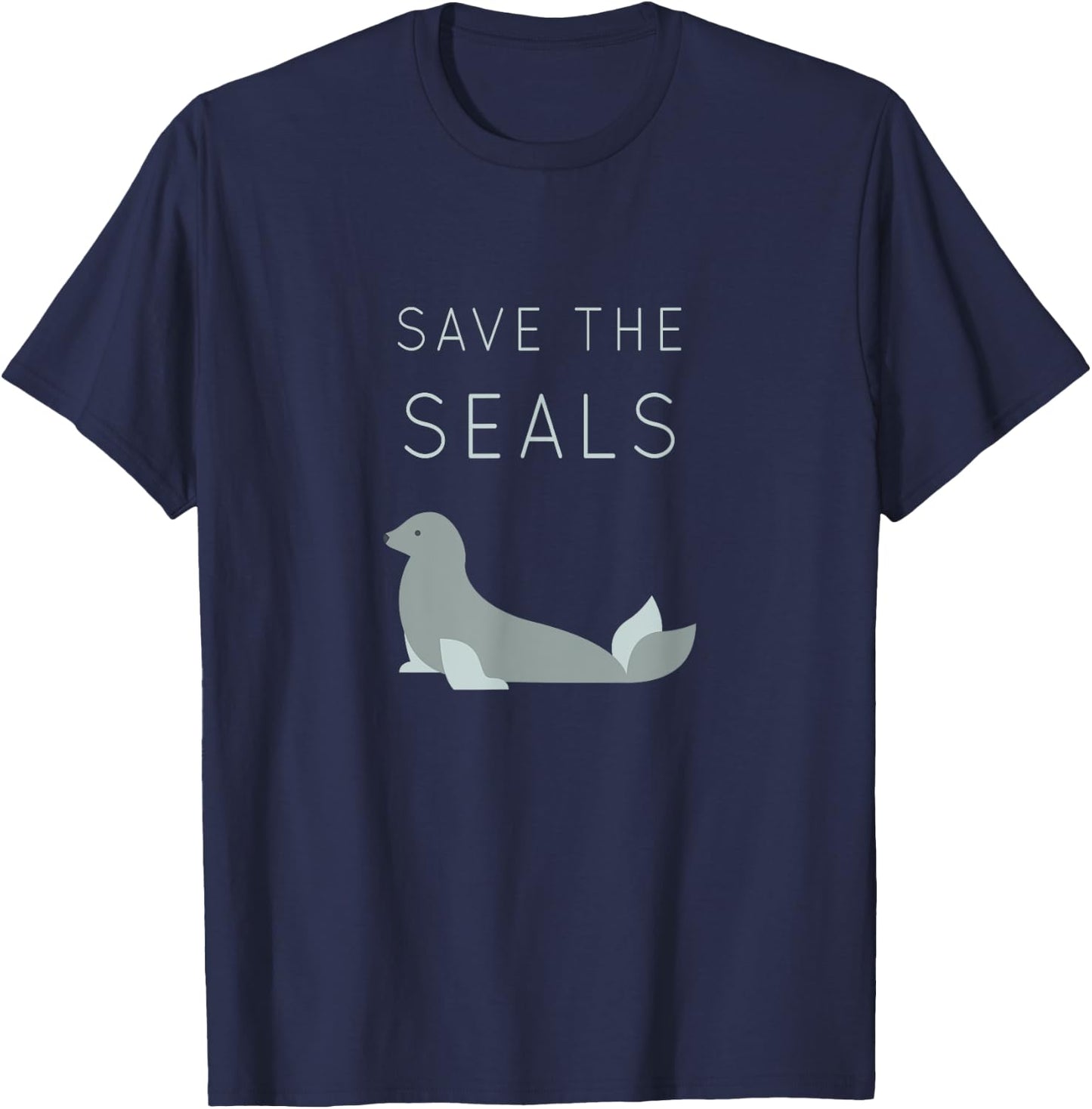 Save The Seals Shirt - Animal Rights Activist Nature T-Shirt - T-Shirt | Navy