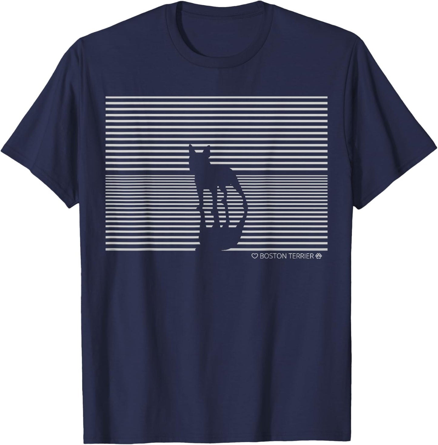 Boston Terrier Boston-Bulldog Women Kids T-Shirt - T-Shirt | Navy