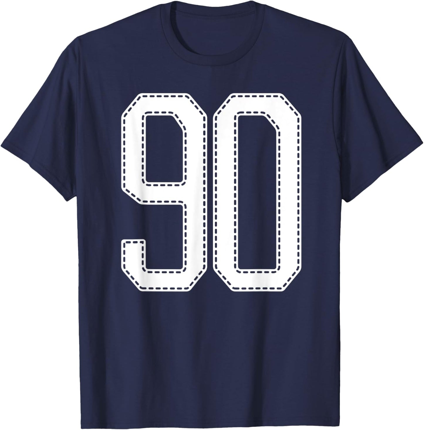 Official Team League #90 Jersey Number 90 Sports Jersey T-Shirt - T-Shirt | Navy