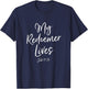My Redeemer Lives Deluxe Christian Bible Verse T-Shirt - T-Shirt | Navy