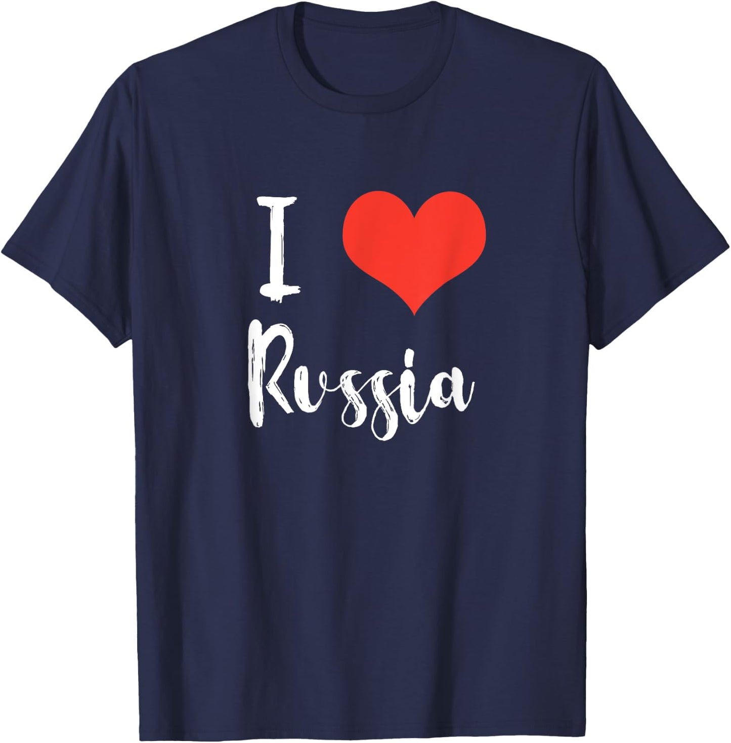 I Love Russia T-Shirt - T-Shirt | Navy