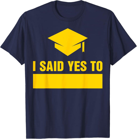 College Decision Day College Reveal Party Acceptance FILL IN T-Shirt - T-Shirt | Navy