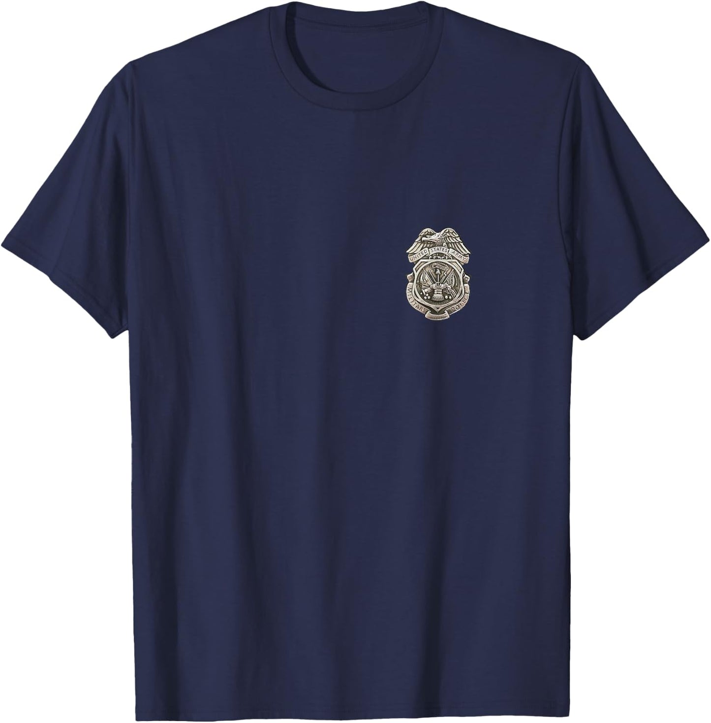 MP Badge Shirt - Small Left Chest Design T-Shirt - T-Shirt | Navy