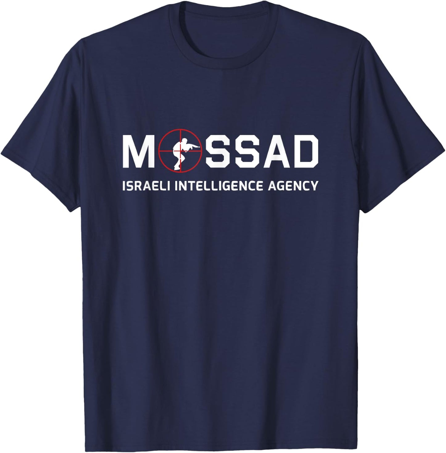 Mossad - Israeli Intelligence Agency - IDF Associate Mosad T-Shirt - T-Shirt | Navy
