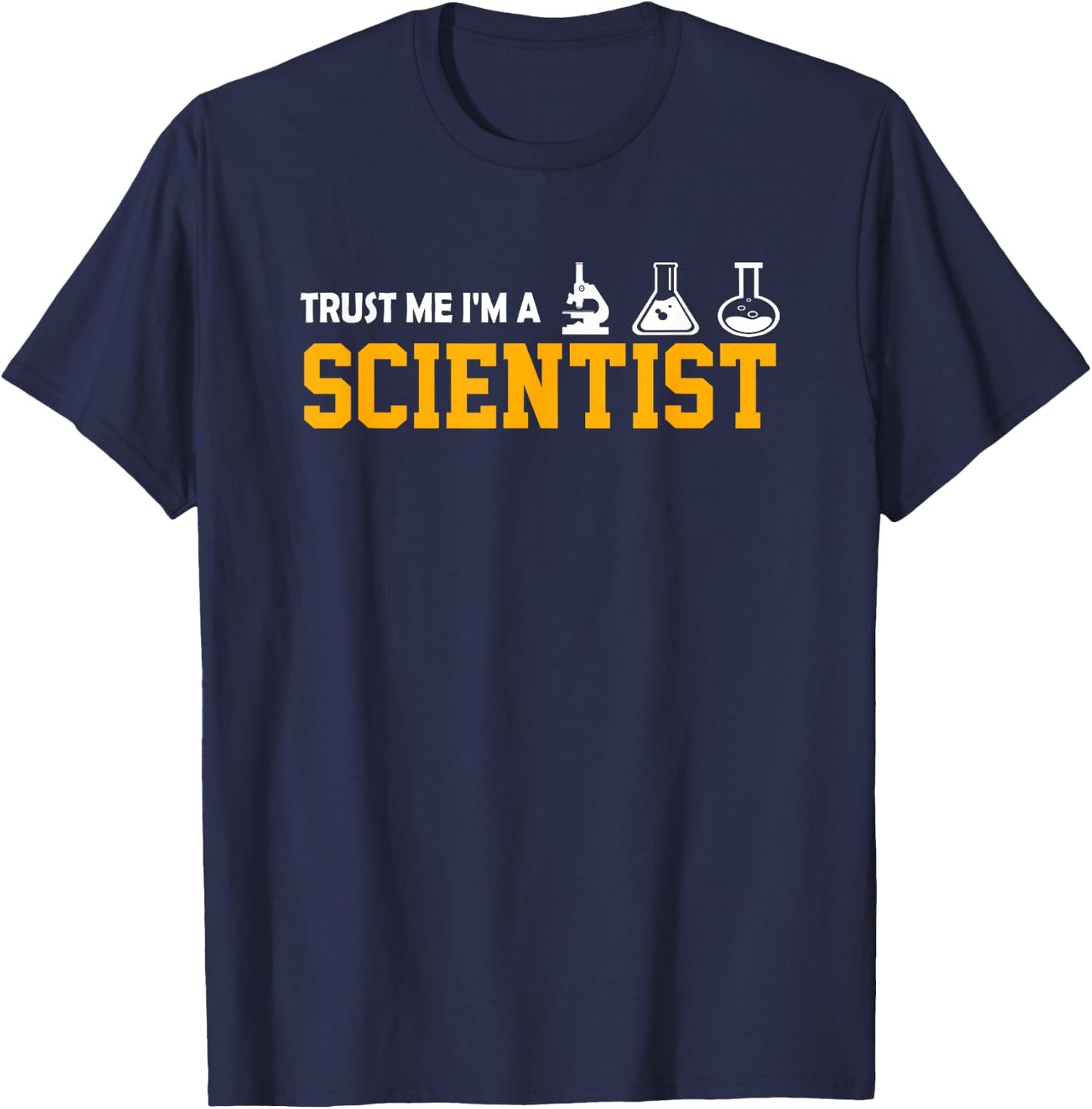 Scientist Graphic "Vertrau mir, ich bin ein Wissenschaftler [German Language T-Shirt - T-Shirt | Navy