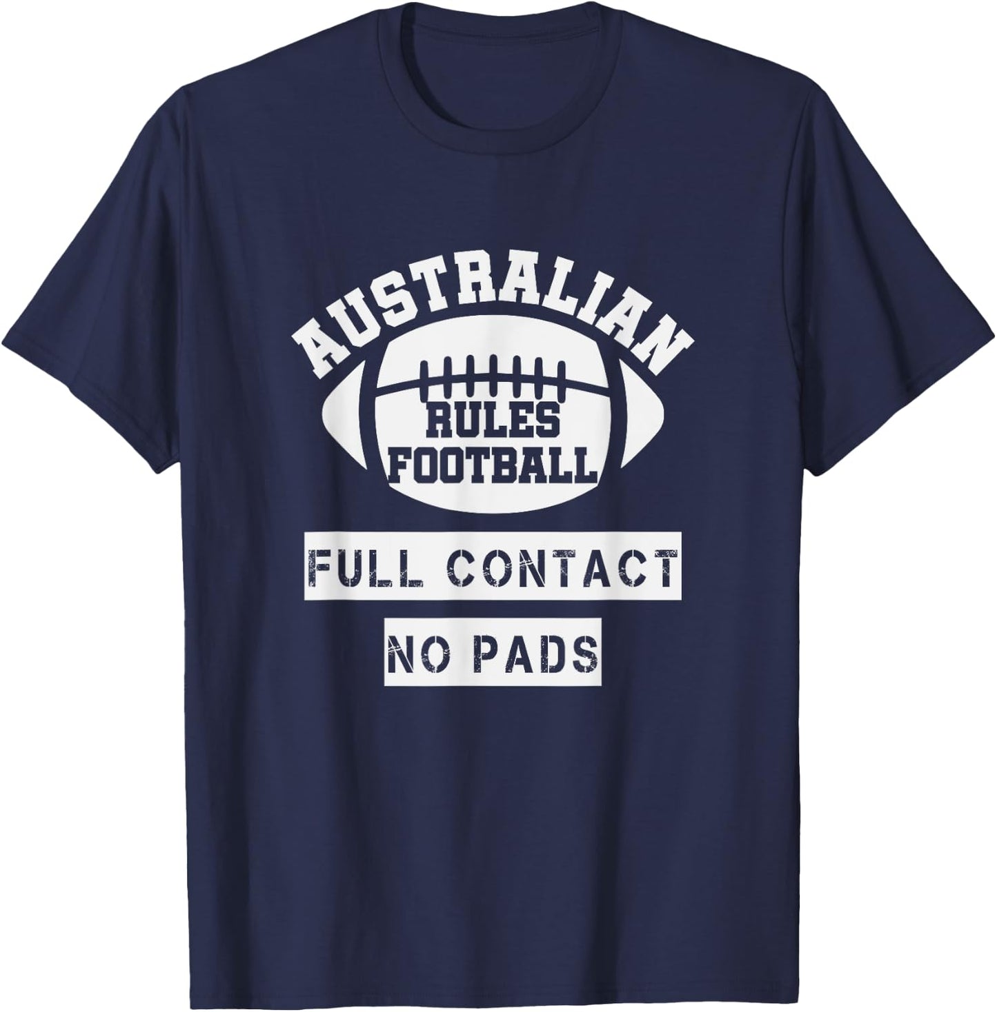 Australian Rules Football - Funny Football T-Shirt - T-Shirt | Navy