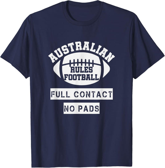 Australian Rules Football - Funny Football T-Shirt - T-Shirt | Navy