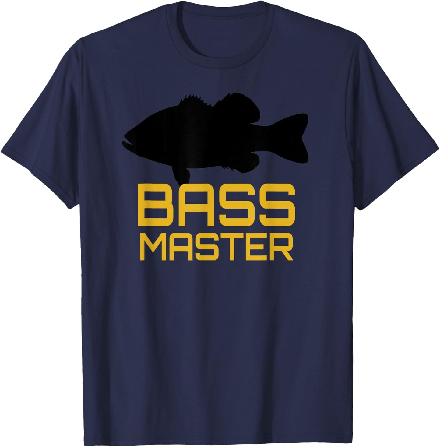 Bass Master Fishing Shirt Tackle Gear Lure Largemouth Bass T-Shirt - T-Shirt | Navy