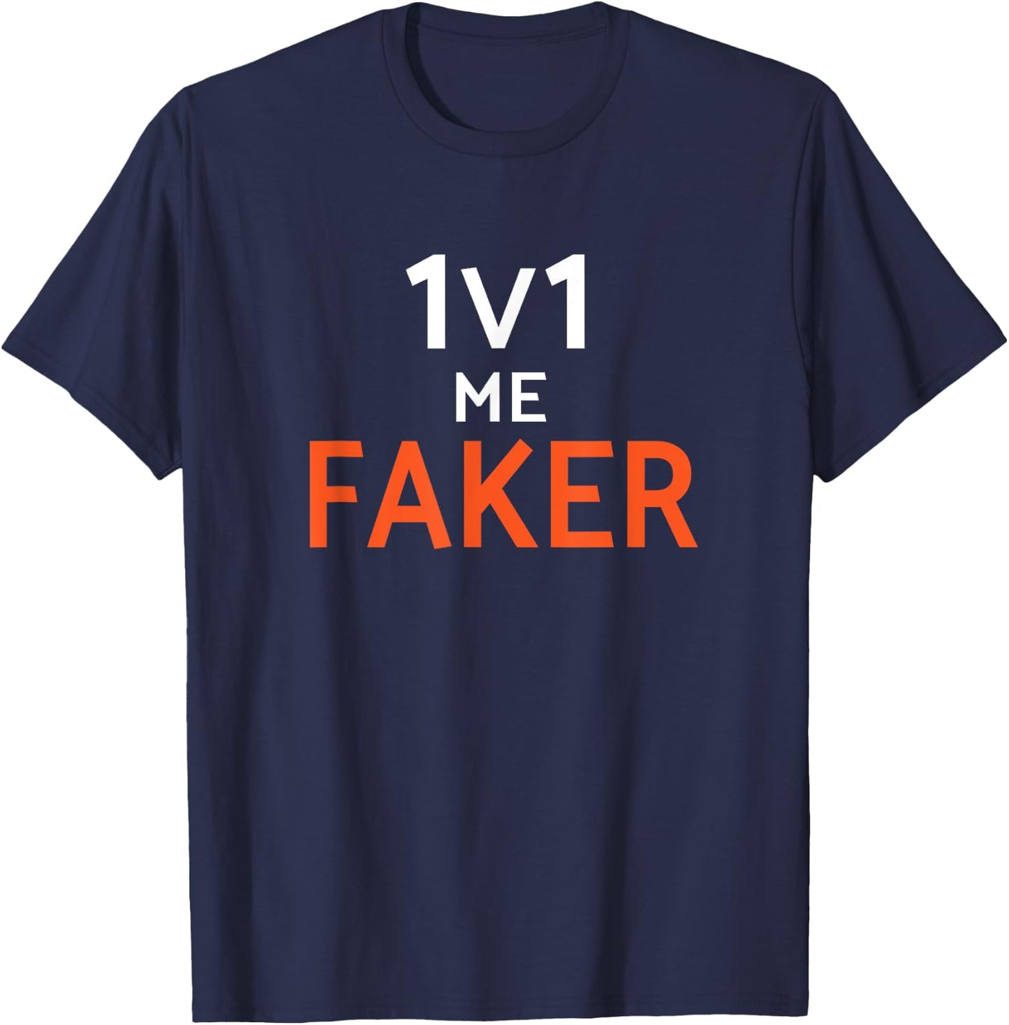 1v1 Me Faker League T-Shirt - T-Shirt | Navy