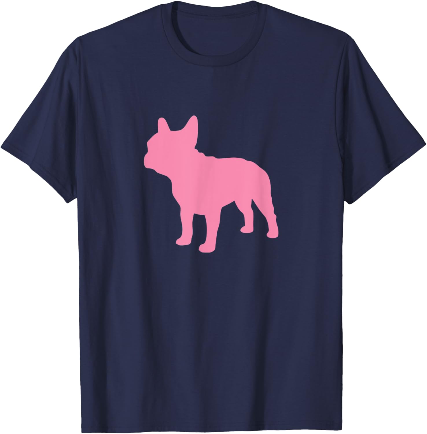 Pink French Bulldog Frenchie Lover Apparel Men Women Kids T-Shirt - T-Shirt | Navy