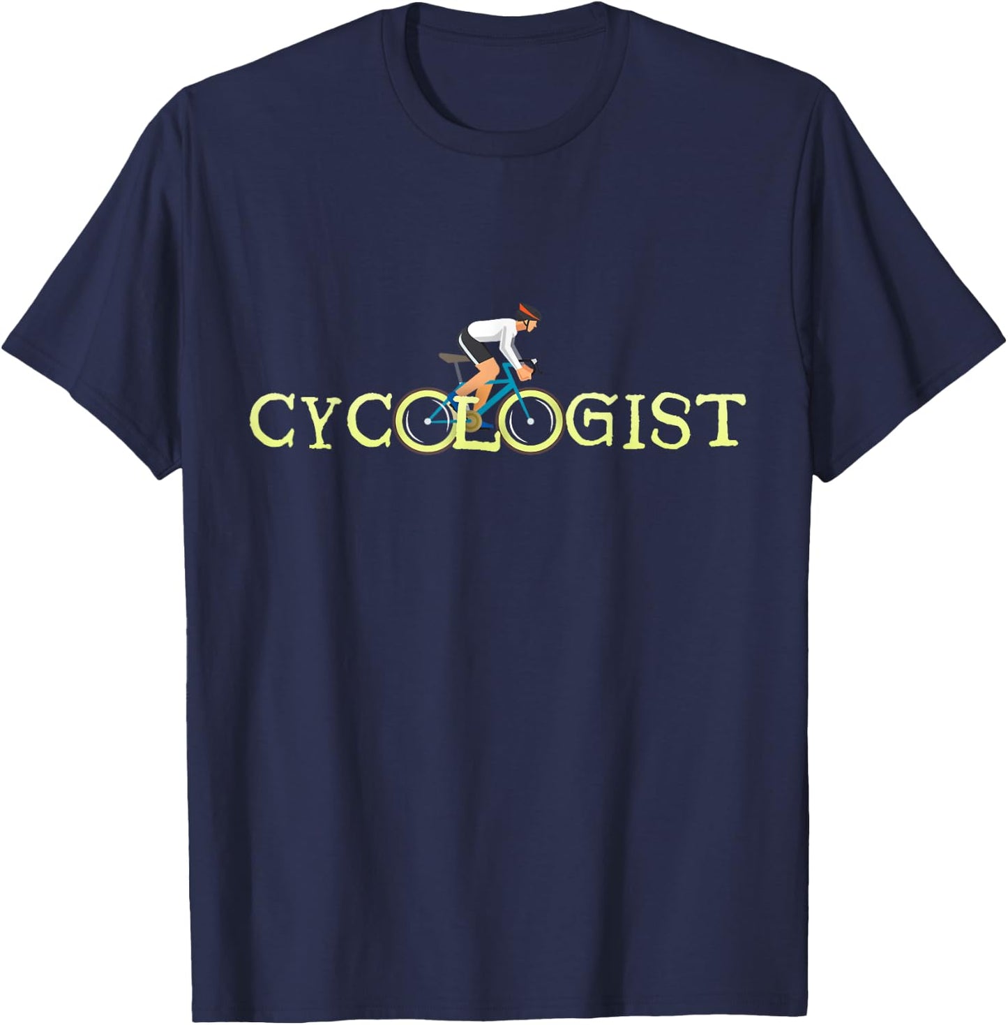 Cycologist Cyclist Road Bike Novelty Bicycle T-Shirt - T-Shirt | Navy