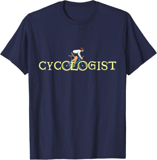 Cycologist Cyclist Road Bike Novelty Bicycle T-Shirt - T-Shirt | Navy