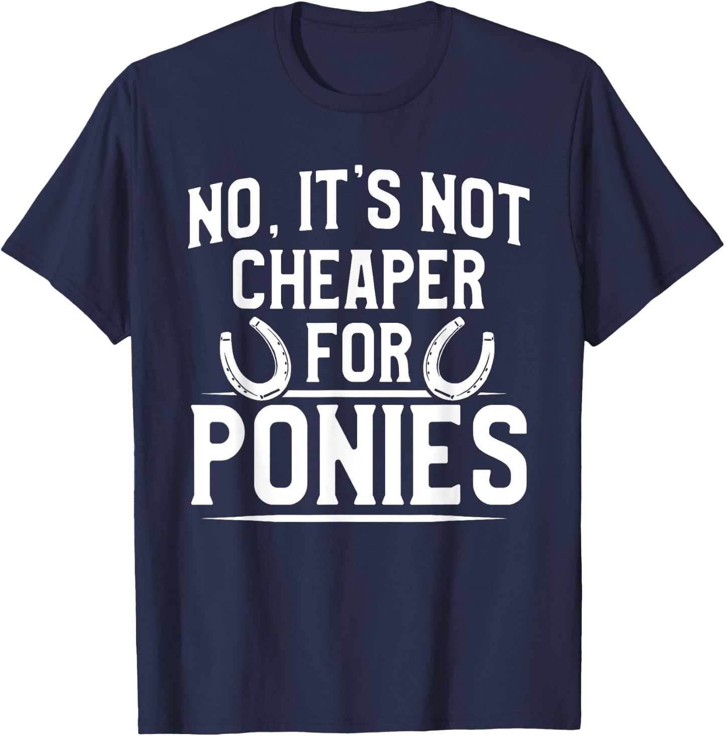 Farrier Cheaper Horseshoe Hoof Trimming Equine Shoeing T-Shirt - T-Shirt | Navy