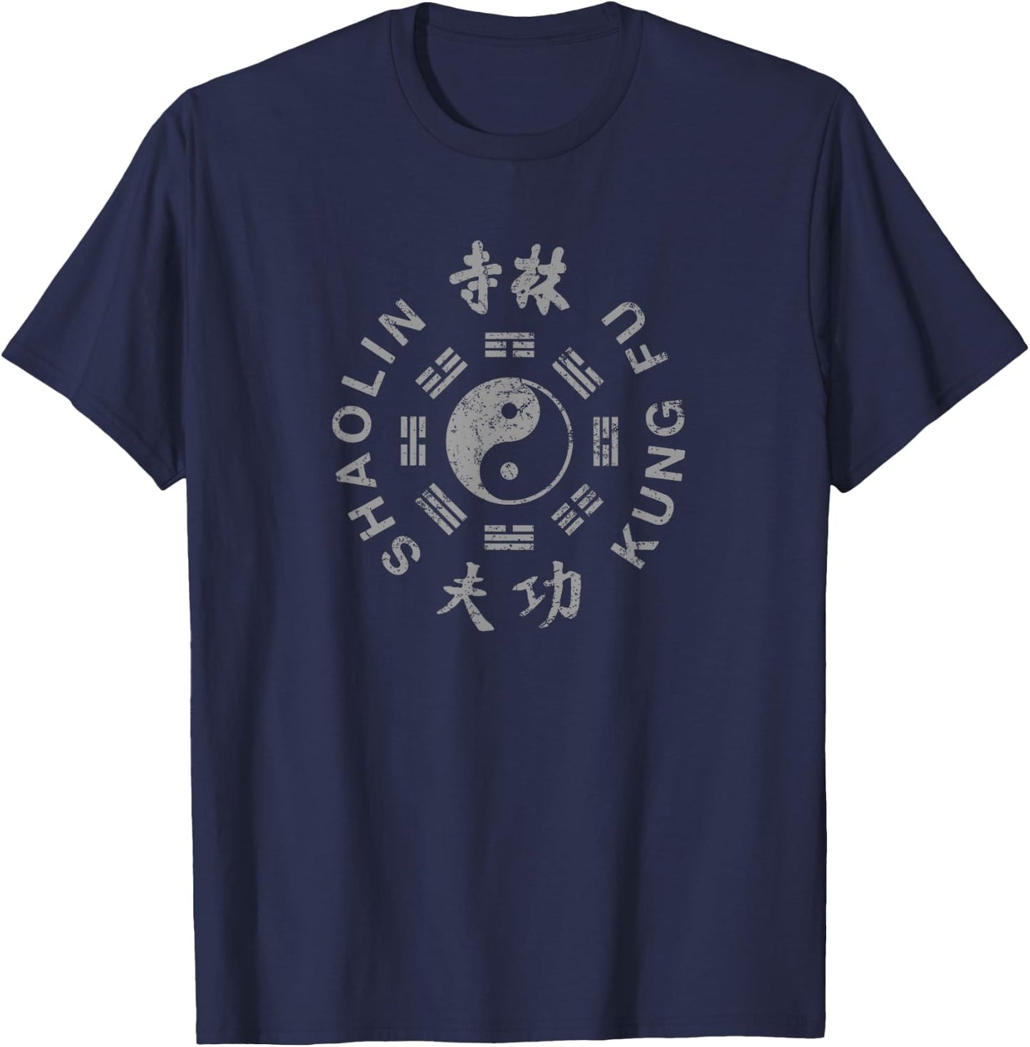 Shaolin Kung Fu Chinese Martial Arts T-Shirt - T-Shirt | Navy