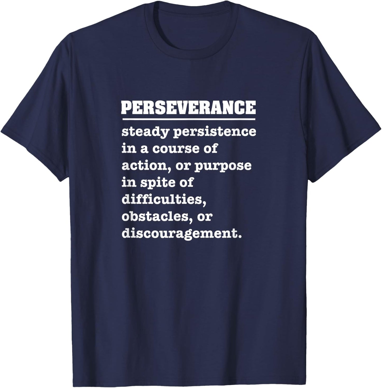 Perseverance T-Shirt - T-Shirt | Navy