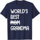 Funny Grandma Design For Mom Women Grandmother Grandma T-Shirt - T-Shirt | Navy