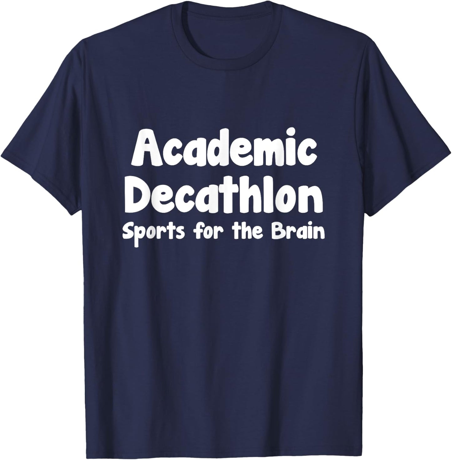 Academic Decathlon Sports for the Brain T-Shirt - T-Shirt | Navy