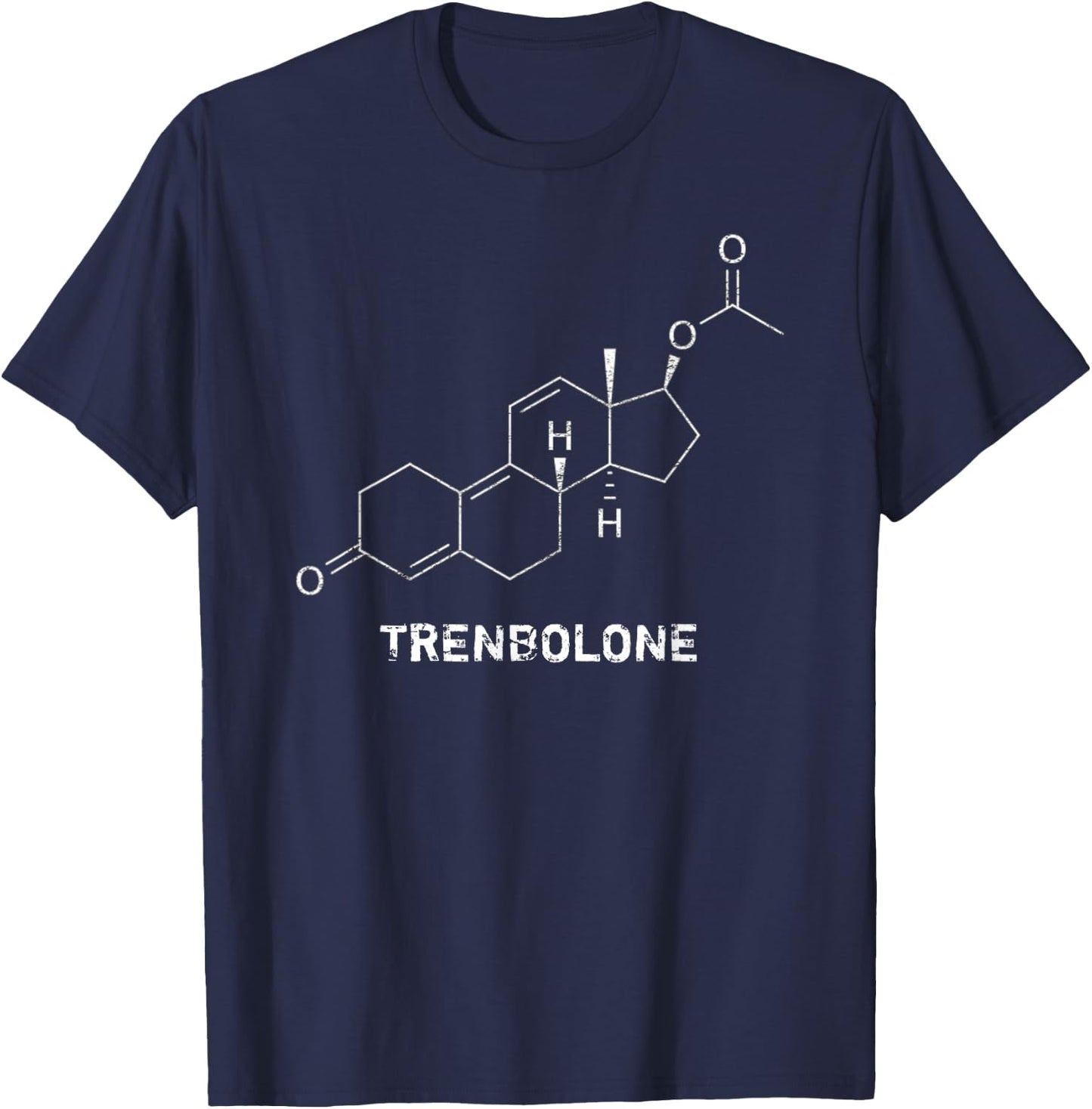 Bodybuilding Trenbolone Steroid Shirt - Great For Gym T-Shirt - T-Shirt | Navy