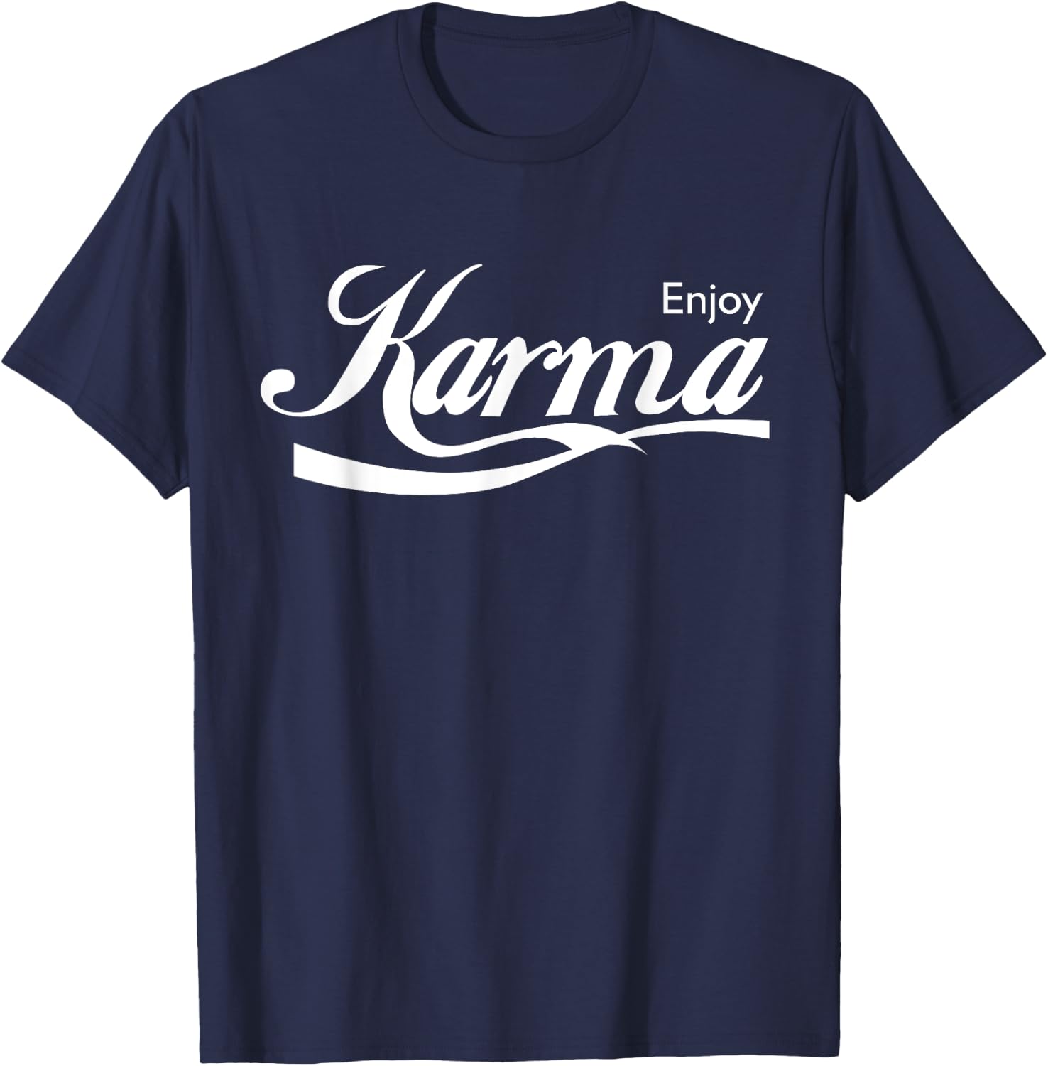 Enjoy Karma T-Shirt - T-Shirt | Navy