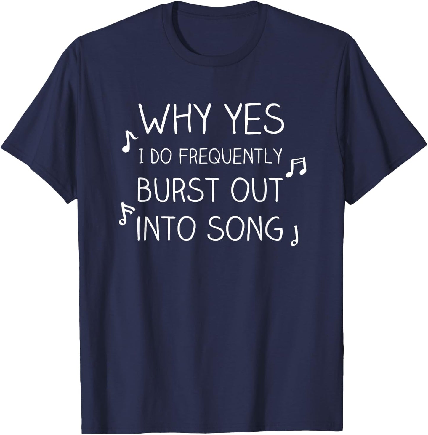 Funny Show Choir Singing Theater Nerd Gift T-Shirt - T-Shirt | Navy