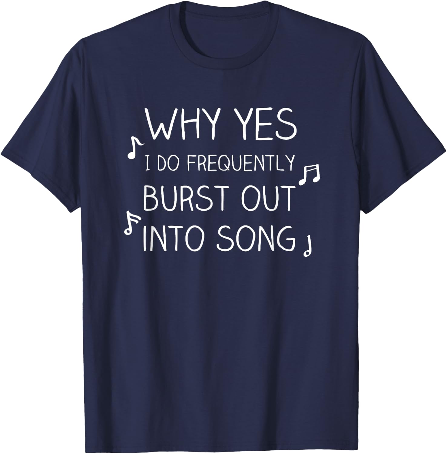Funny Show Choir Singing Theater Nerd Gift T-Shirt - T-Shirt | Navy