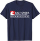 Cool Salt Creek Surf with Gps Coordinates T-Shirt - T-Shirt | Navy