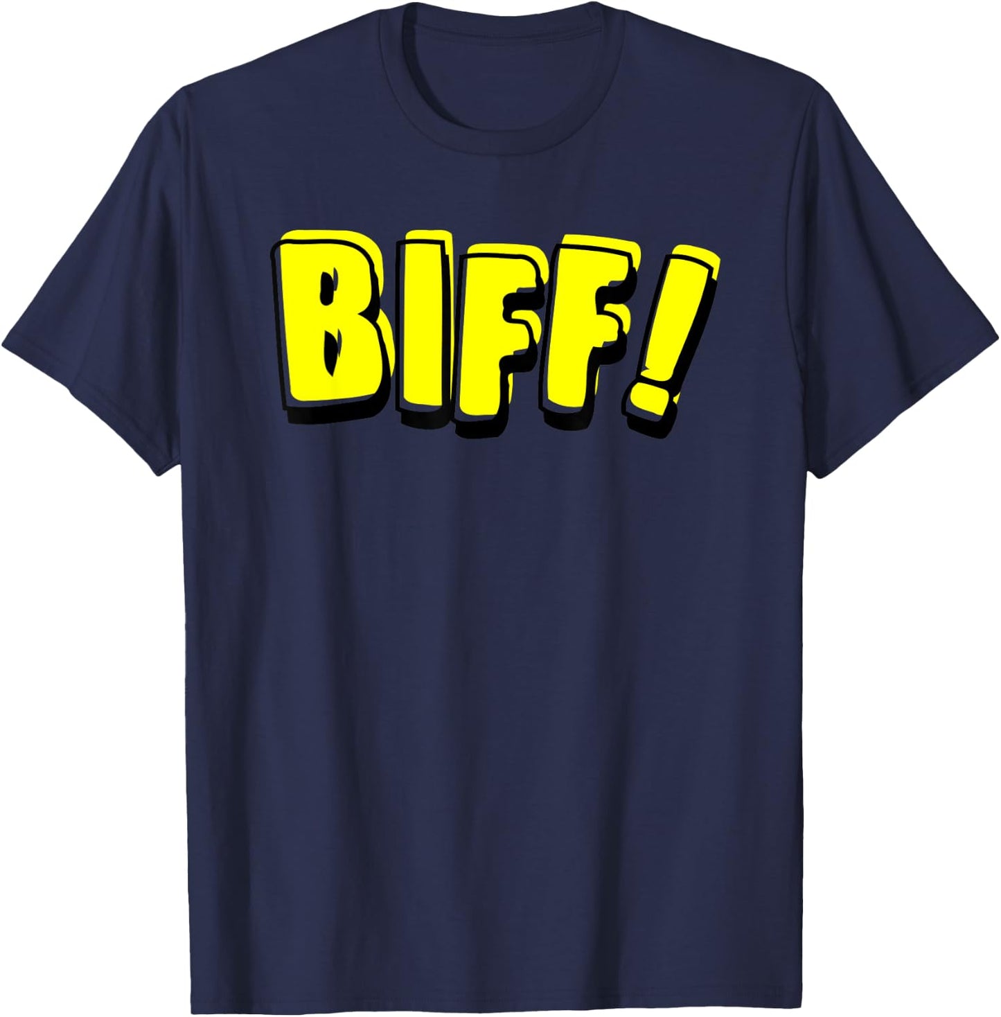Funny Vintage Comic Book Style Sound Effect Biff Gift T-Shirt - T-Shirt | Navy