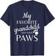 My Favorite Grandchild Has Four Paws T-Shirt - T-Shirt | Navy