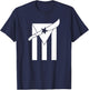 Puerto Rican Nationalist Machetero Flag T-Shirt - T-Shirt | Navy