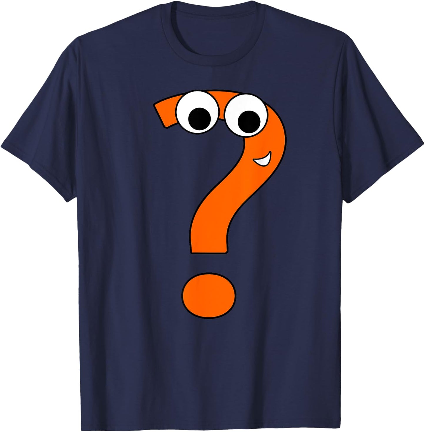 Funny Question Mark | Alphabet Speel T-Shirt - T-Shirt | Navy