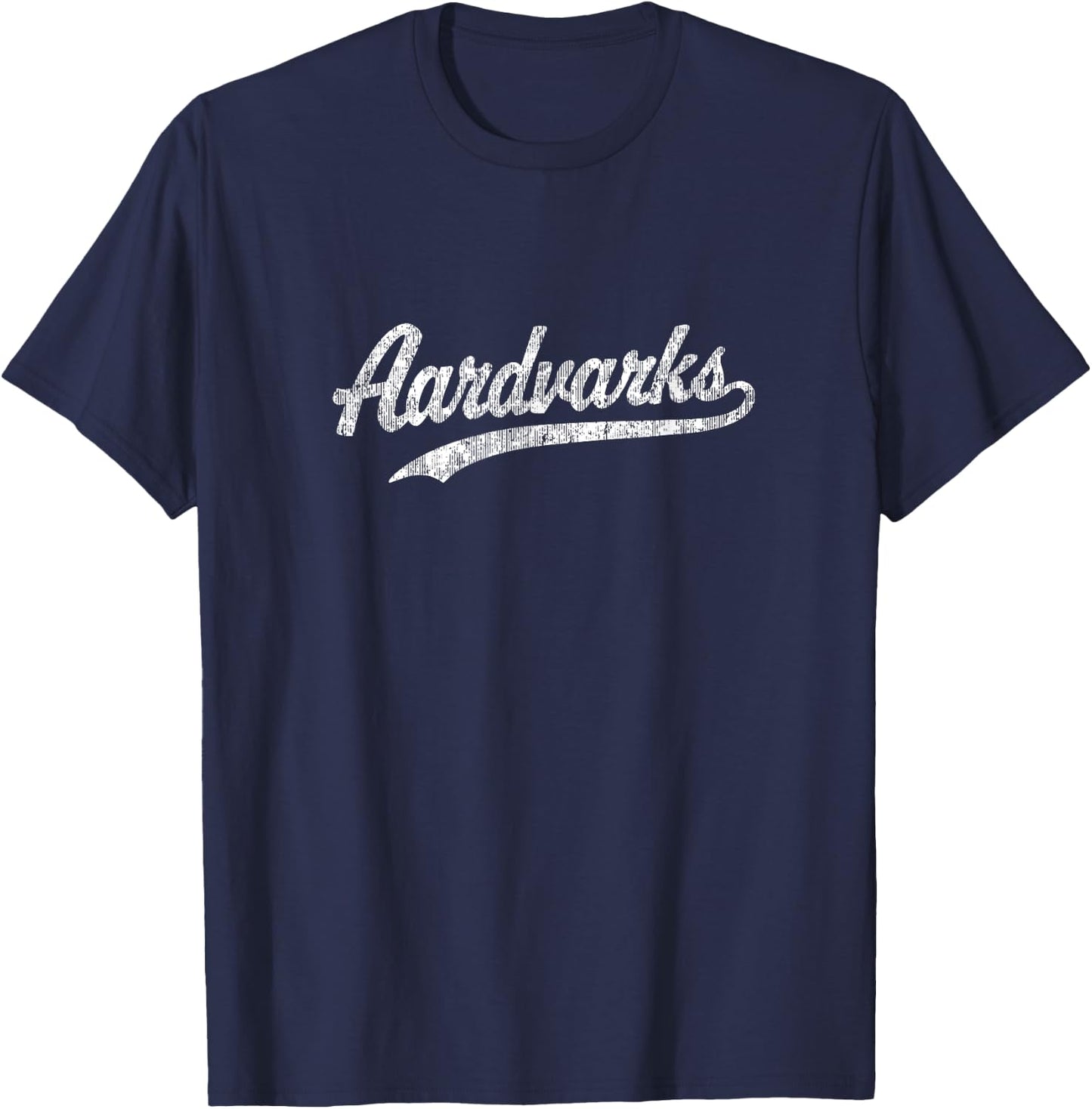 Aardvarks T Shirt Vintage Sports Name Design T-Shirt - T-Shirt | Navy