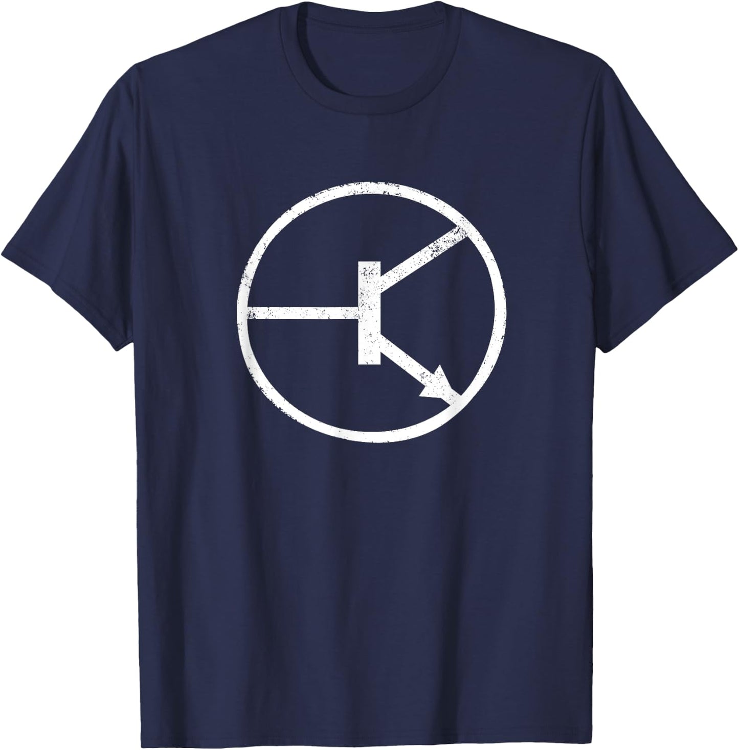 Electronic NPN Transistor T-Shirt - T-Shirt | Navy