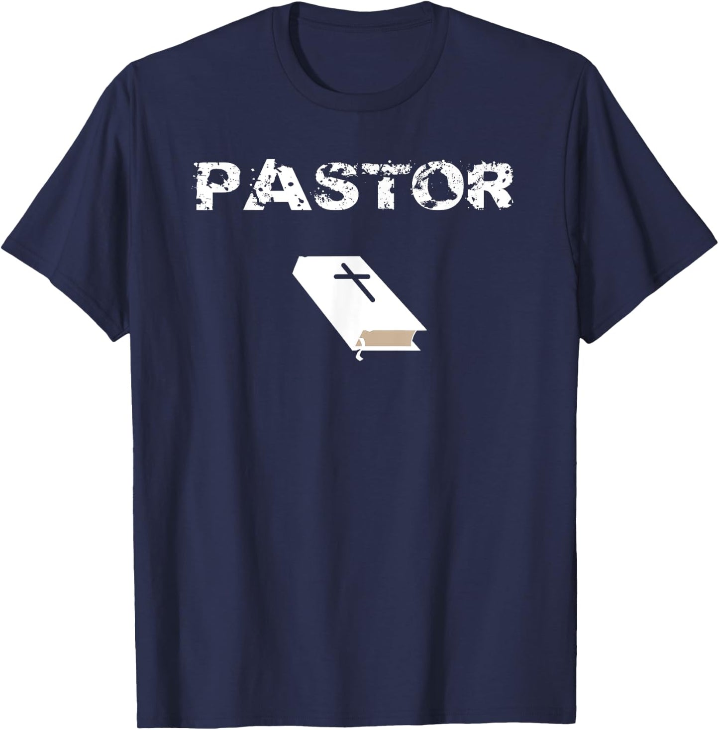 Church Pastor T Shirt Gift Church Leader Clergy Pastoral T-Shirt - T-Shirt | Navy