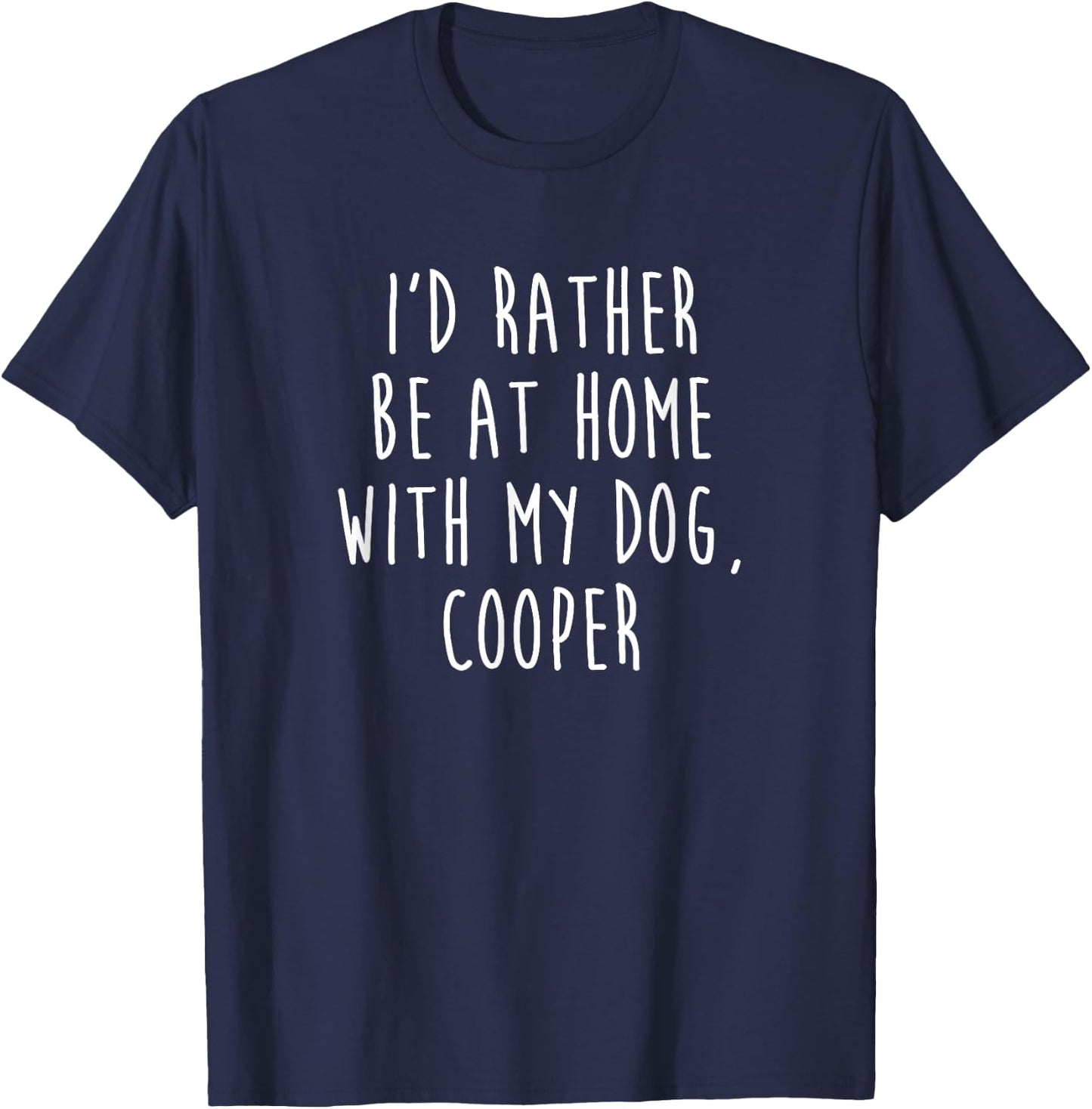 Cooper Dog Name Dog Gift Women Kids T-Shirt - T-Shirt | Navy