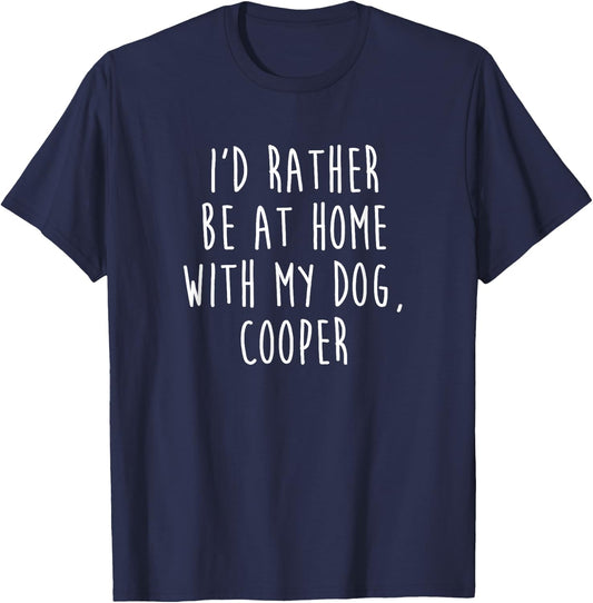Cooper Dog Name Dog Gift Women Kids T-Shirt - T-Shirt | Navy
