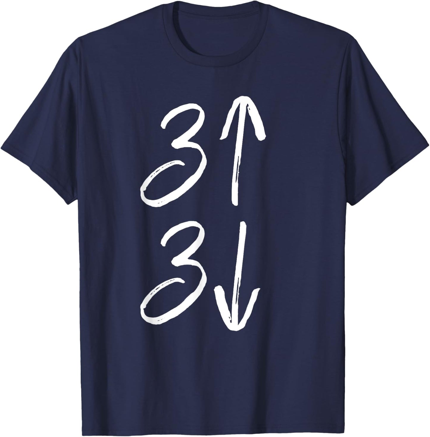 3 Up 3 Down Shirt Fun Cute Baseball Shirt for Moms & Dads T-Shirt - T-Shirt | Navy