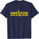 Save A Fuse Blow An Electrician Funny T-Shirt - T-Shirt | Navy