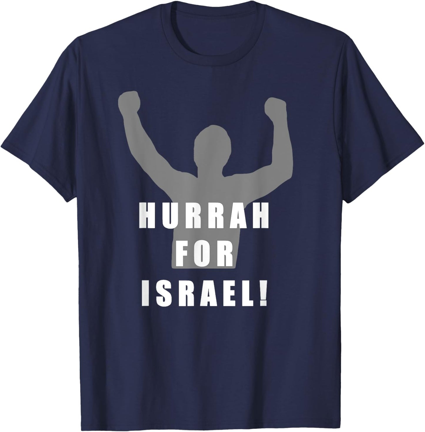 Hurrah For Israel Victory Missionary T-Shirt - T-Shirt | Navy
