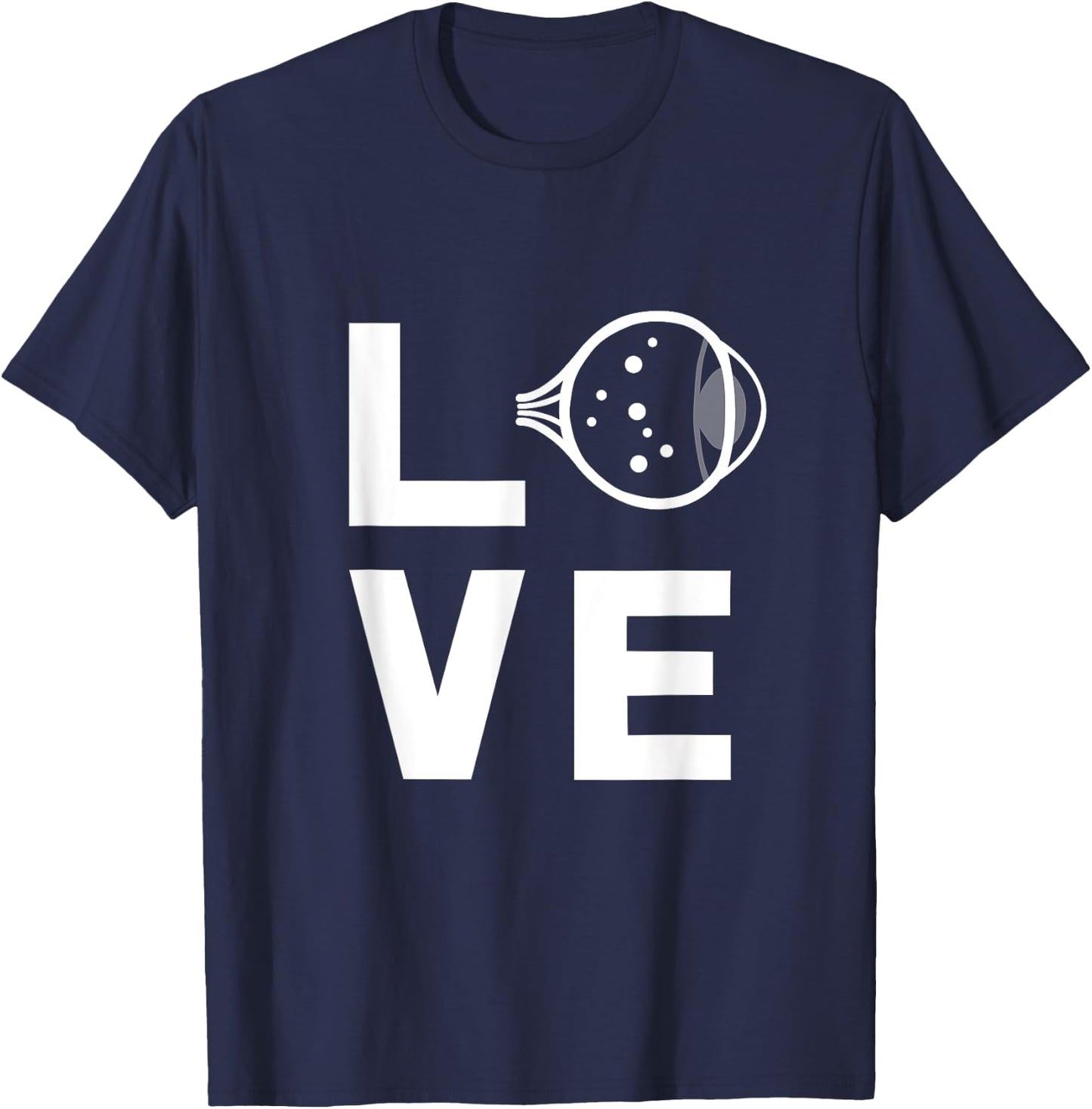 Love With Eye Cool Ophthalmology Ophthalmologist T Shirt T-Shirt - T-Shirt | Navy