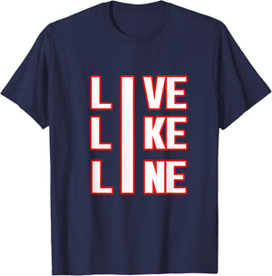Live Like Line Volleyball shirt 2 T-Shirt - T-Shirt | Navy
