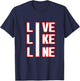 Live Like Line Volleyball shirt 2 T-Shirt - T-Shirt | Navy