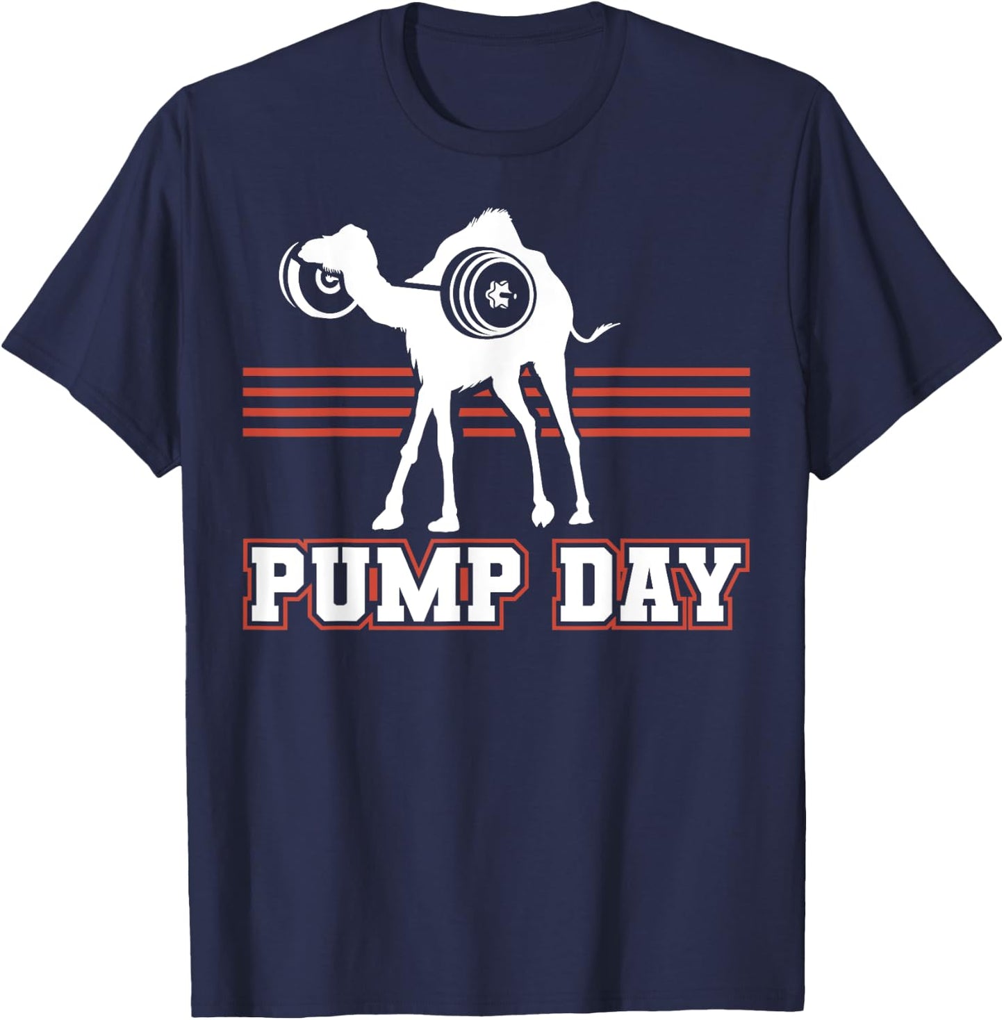 Workout Hump Pump Day Camel Gift Weight Lifters T-Shirt - T-Shirt | Navy
