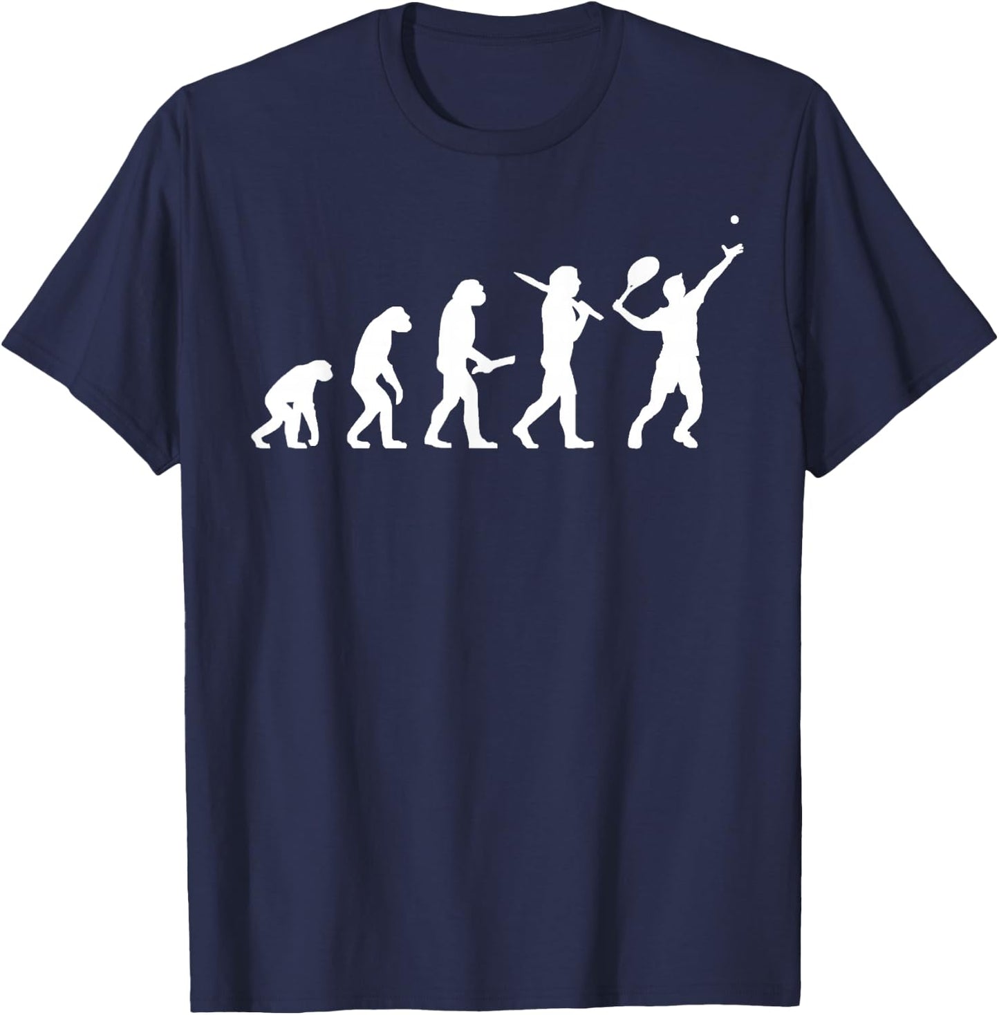 Funny Tennis Shirt - Evolution of a Tennis Star Gift T-Shirt - T-Shirt | Navy